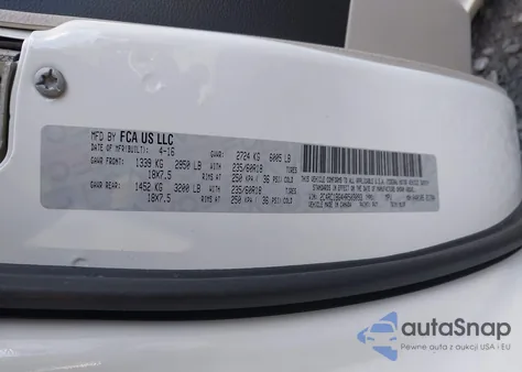 2017 Chrysler Pacifica Touring-L z USA, uszkodzony, nr VIN 2C4RC1BG4HR503093